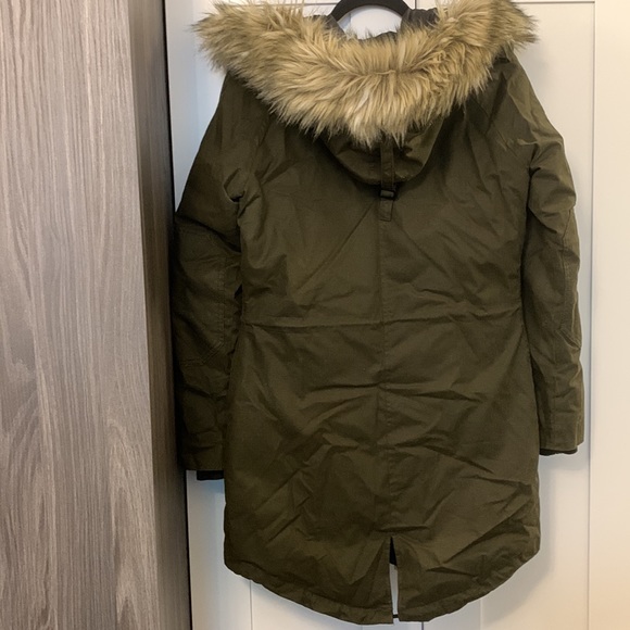 Olive Green Aritzia Community Down Coat - Picture 11 of 12